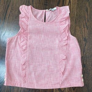 Madewell ruffle tank